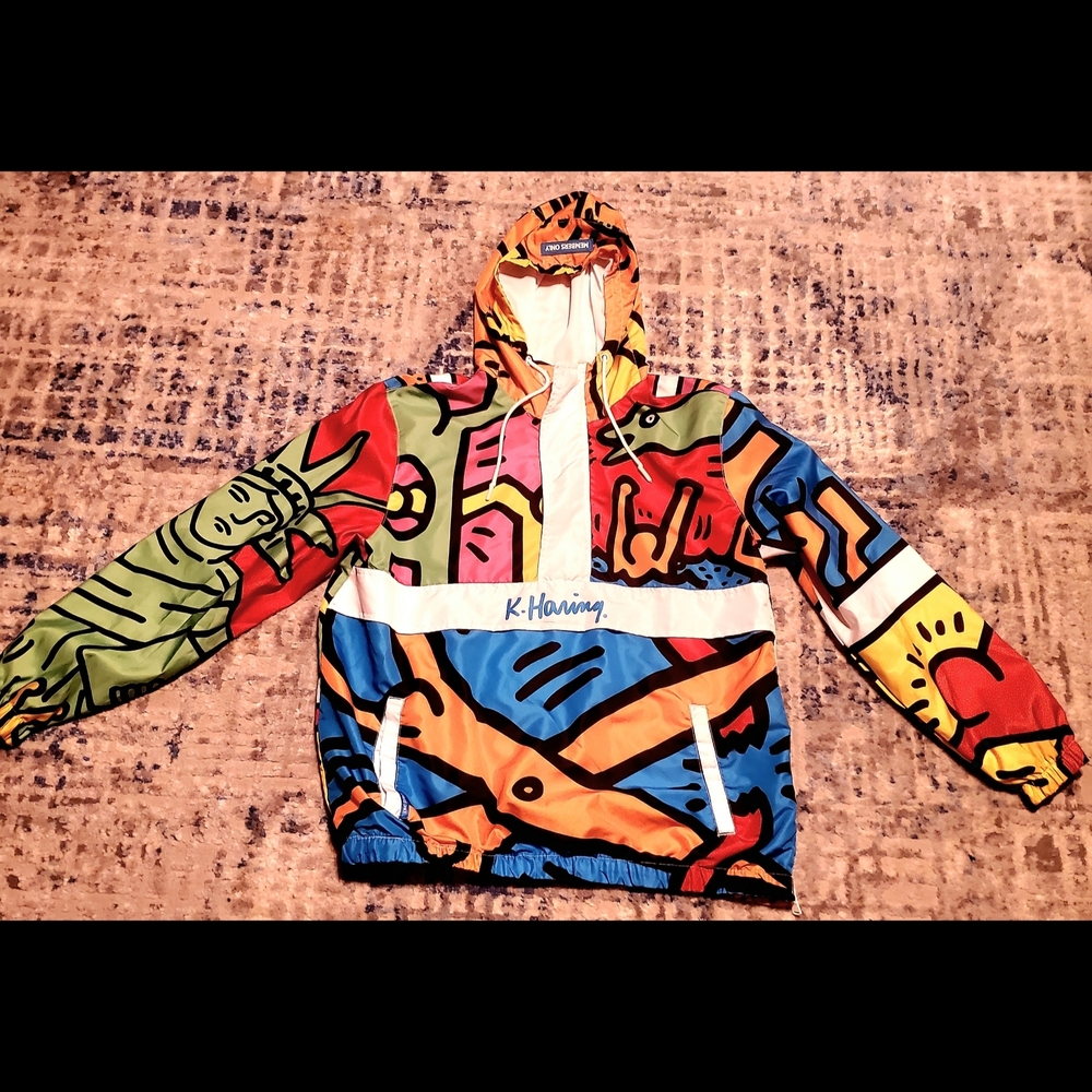 Members Only x Keith Haring Windbreaker